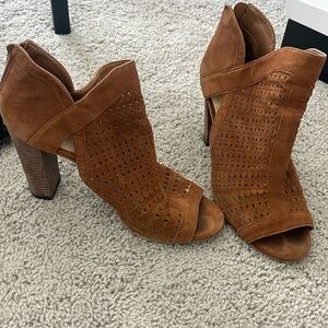 Vince Camuto open toe booties
